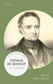 Robert Morrison's biography of De Quincey, dust jacket